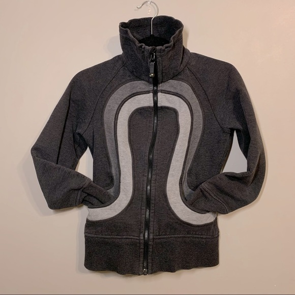 Sz. 4 Lululemon grey mock neck zip up sweater - Picture 11 of 11